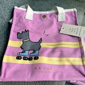 Radley London Pink and Yellow Kids Bag
